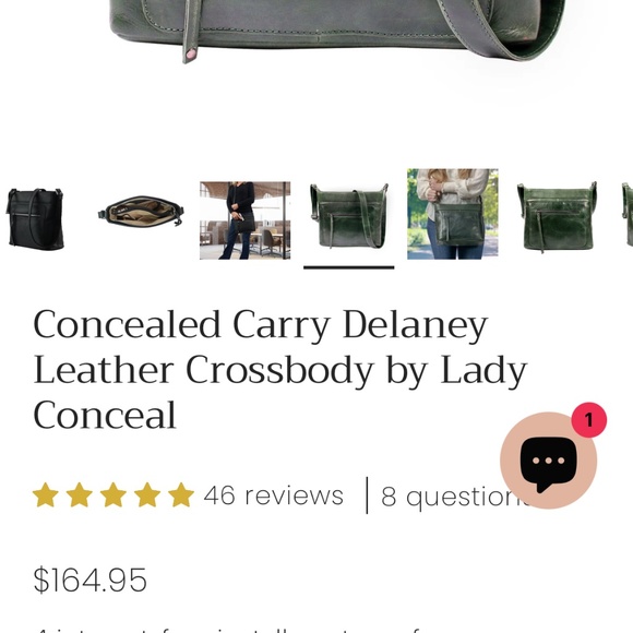 Lady Conceal Delaney Leather Crossbody - Picture 3 of 8